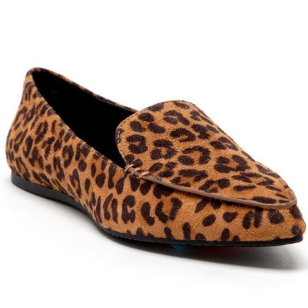 Nine West Vintage Y2K Leopard Calf Hair Loafers Flats Women's Size 8.5